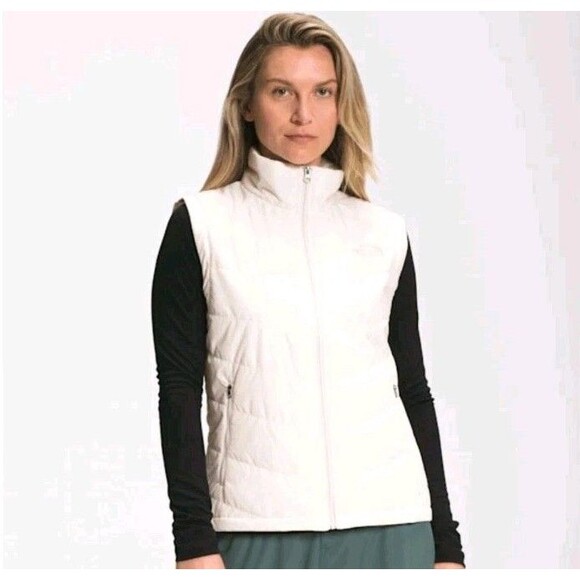 The North Face Jackets & Blazers - The North Face Tamburello Puffer Vest Cream Ivory Cropped Primaloft Women's XS